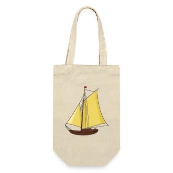 Sailboat, Boat, Ship, Seafaring, Sailing, Ahoy, - Gift Bag for Bottles - nature - Front