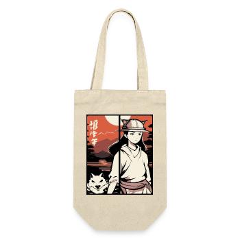 Fille d’anime japonaise : je le fais de cette façon - Sac à bouteille - nature - Devant