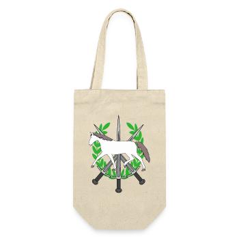 Laurel Wreath Knight Swords Hero Horse Hero - Gift Bag for Bottles - nature - Front