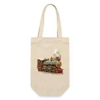 Royal Christmas Procession with Ornaments - Gift Bag for Bottles - nature - Front