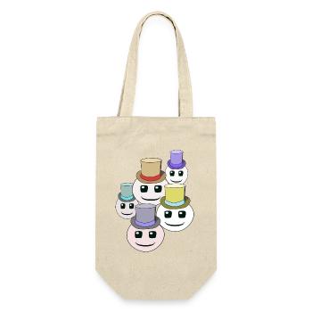 funny, happy, faces, ghosts, ghost, child - Gift Bag for Bottles - nature - Front