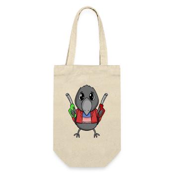 Gas Station Attendant Crow Gas Station - Gift Bag for Bottles - nature - Front