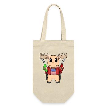 Gas Station Attendant Moose Gas Station - Gift Bag for Bottles - nature - Front