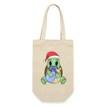 Turtle Baby Christmas - Gift Bag for Bottles - nature - Front