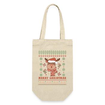 Pull de Noël moche - Sac à bouteille - nature - Devant