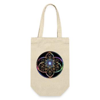 Kaleidoscopic Flower of Life - Gift Bag for Bottles - nature - Front