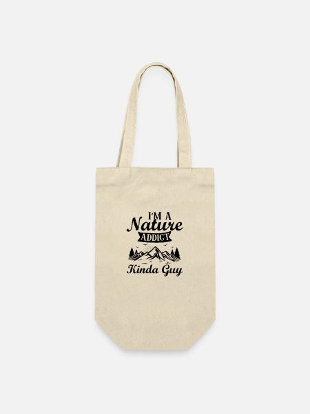 I'm Nature addicted - Outdoor Traveling Hiking - Geschenkbeutel für Flaschen - Natur