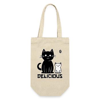 Chats mignons et savoureux - Sac à bouteille - nature - Devant