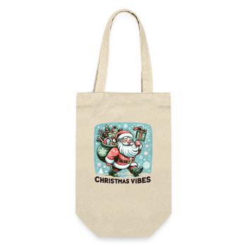 Christmas Vibes - Funny Holidays Funny Christmas - Gift Bag for Bottles - nature - Front