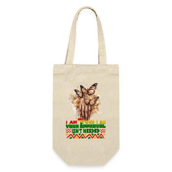 Black Queen Curly Afro - Celebrate Black History - Gift Bag for Bottles - nature - Front