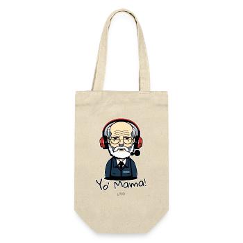 Psychotherapy Customer Service: Sigmund, your mom - Gift Bag for Bottles - nature - Front