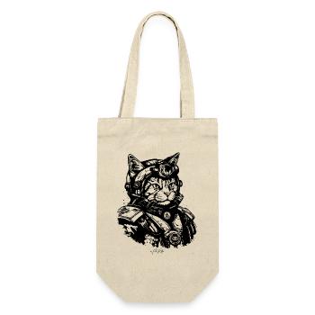 Ein Weltraum-Marine-Katze - Geschenkbeutel für Flaschen - Natur - Vorne