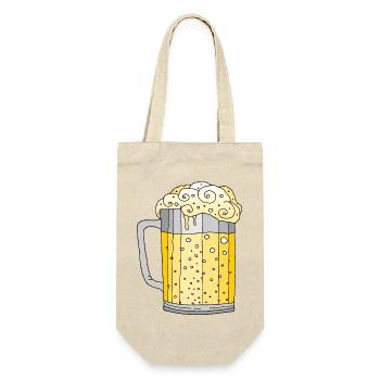 Becher - Geschenkbeutel für Flaschen - Natur - Vorne