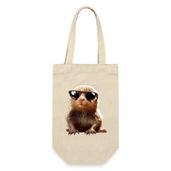 Mole with sunglasses Love Cute Moles - Gift Bag for Bottles - nature - Front