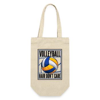 Volleyball Hair Don't Care Volleyball Freak - Gift Bag for Bottles - nature - Front