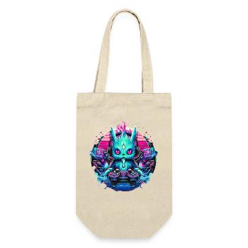 Synthwave Gamer Gaming Alien - Sac à bouteille - nature - Devant