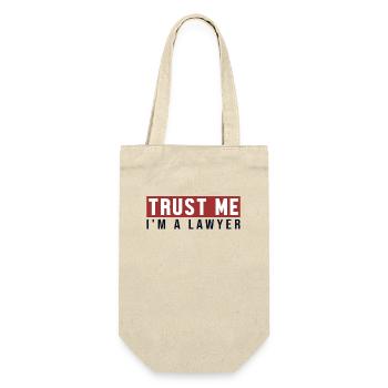Faites-moi confiance, je suis avocat, procureur général, juridique - Sac à bouteille - nature - Devant