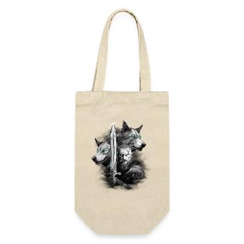 Loup viking - Sac à bouteille - nature - Devant