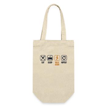 Eat Sleep Walk Again Repeat Artificial Legs Leg - Gift Bag for Bottles - nature - Front