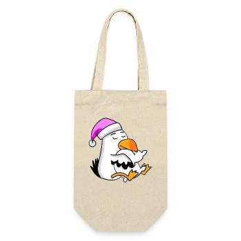 Seagull Tired Sleeping Sleeping Girl - Gift Bag for Bottles - nature - Front