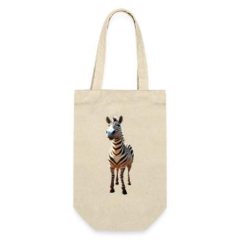 Zebra Africa I Love Cute Zebras Wilderness Zebra - Gift Bag for Bottles - nature - Front