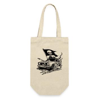 Trooper Retro Sports Car Pirate Car - Gift Bag for Bottles - nature - Front
