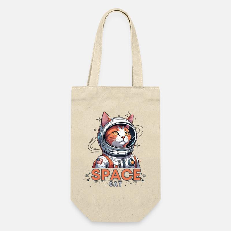 Space Cat Astronaut - Gift Bag for Bottles - nature