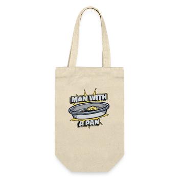 Man With A Pan Prospecting Miner Placer Mining - Gift Bag for Bottles - nature - Front