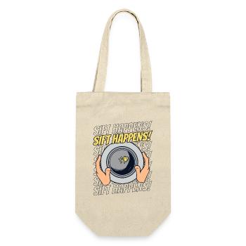 Sift Happens Prospecting Miner Placer Mining Gold - Gift Bag for Bottles - nature - Front