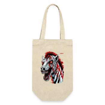 Super Awesome Creature Horror Zombie Zebra - Gift Bag for Bottles - nature - Front