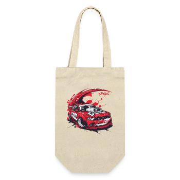 Dessin animé de voiture de sport rouge : Japon JDM Turbo Speed - Sac à bouteille - nature - Devant