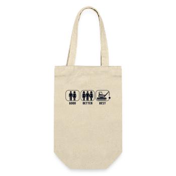 Gut Besser Beste Abriss Haus Wrecker House - Geschenkbeutel für Flaschen - Natur - Vorne