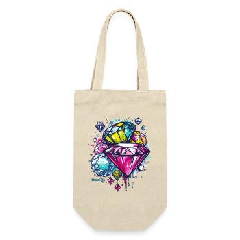 Croquis de diamants, rubis et bijoux - Sac à bouteille - nature - Devant