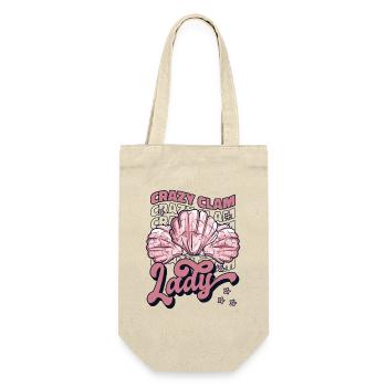 Crazy Clam Lady Bivalvia Shell Hunter Seashell - Gift Bag for Bottles - nature - Front