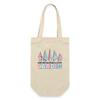 Sorting Seashells Is My Cardio Bivalvia Seashell - Gift Bag for Bottles - nature - Front