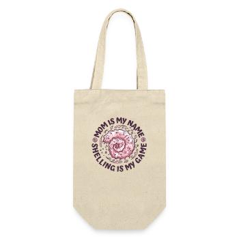 Mom Is My Name Shelling Is My Game Shell Seashell - Gift Bag for Bottles - nature - Front