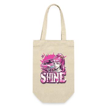 Les voitures de sport automobile japonaises et les filles d’anime brillent - Sac à bouteille - nature - Devant