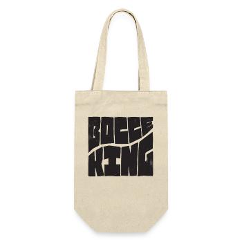 Bocce King Boccespieler Ball mit Jack Bocci Game - Geschenkbeutel für Flaschen - Natur - Vorne