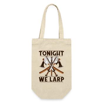 Tonight We LARP LARPing Weapons Armor Character - Gift Bag for Bottles - nature - Front