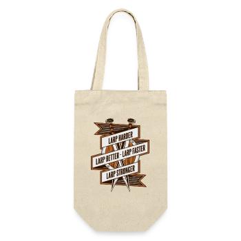 LARP Harder Better Faster Stronger LARPing Armor - Gift Bag for Bottles - nature - Front