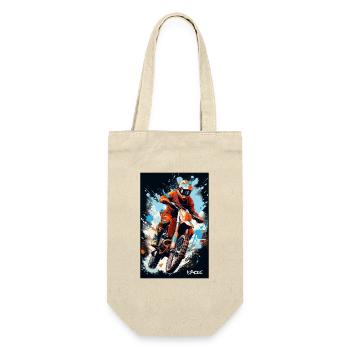 Cool Motorcycle Motocross - Gift Bag for Bottles - nature - Front