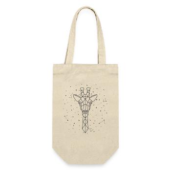 Sternbild Giraffenkonstellation Nubian African - Geschenkbeutel für Flaschen - Natur - Vorne