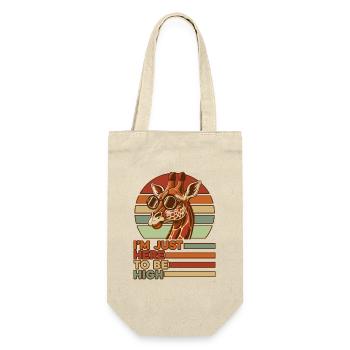 Nur hier, um hoch zu sein Giraffidae Nubischer Afrikaner - Geschenkbeutel für Flaschen - Natur - Vorne
