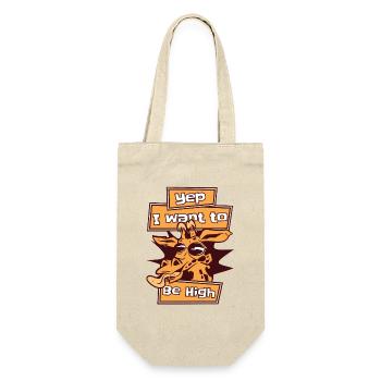 I Want To Be High African Giraffidae Nubian - Gift Bag for Bottles - nature - Front