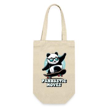 Cool panda with sunglasses on skateboard - Gift Bag for Bottles - nature - Front