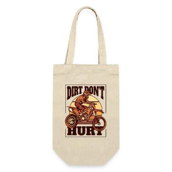 Dirt Don't Hurt Motorcycle Racing Supermoto - Gift Bag for Bottles - nature - Front