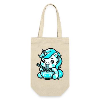 Japanese Kawaii Unicorn Ramen Asian Cuisine - Gift Bag for Bottles - nature - Front