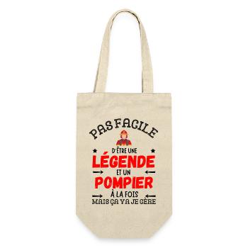UNE LEGENDE POMPIER - Sac à bouteille - nature - Devant