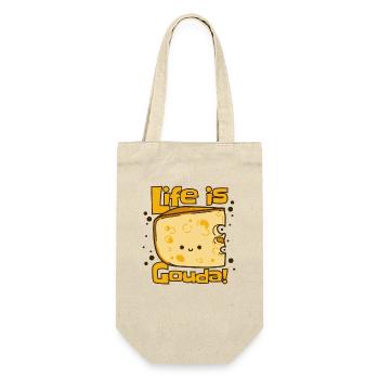 La vie est gouda maker queso fromager amateur - Sac à bouteille - nature - Devant