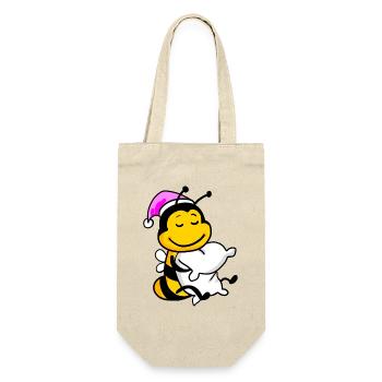 Bee Tired Sleep Off Sleeping Girl - Gift Bag for Bottles - nature - Front